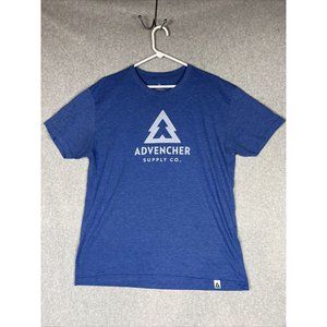 Advencher Supply Co. Tees Adult X-Large Camp Blue Crew Neck Short Sleeves